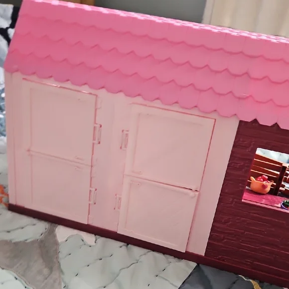 Pink Toy Barn Playset with Accessories Lori By Battat - Picture 7 of 10